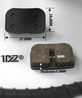 Brake pad set dimensions for Upgraded Hydraulic Brake Master Cylinder Caliper With Brake Pad Replacement For 79cc And 97cc Mini Bikes And Go Karts Fits DB30 Racer 51 Inch Hose Heavy Duty Clamping Power Bolt On Kit For Easy Install.