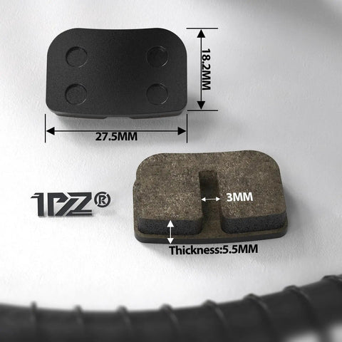 Brake pad set dimensions for Upgraded Hydraulic Brake Master Cylinder Caliper With Brake Pad Replacement For 79cc And 97cc Mini Bikes And Go Karts Fits DB30 Racer 51 Inch Hose Heavy Duty Clamping Power Bolt On Kit For Easy Install.
