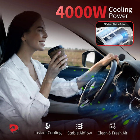 Keep Your Daily Driver Chillin And Stress Free With This Heavy Duty AC Compressor With Clutch Built For Nissan Altima And Rogue SL SV Models L4 2Point5 Gas Engines Straight Bolt Up Direct Fits Great, woman driving with coffee.