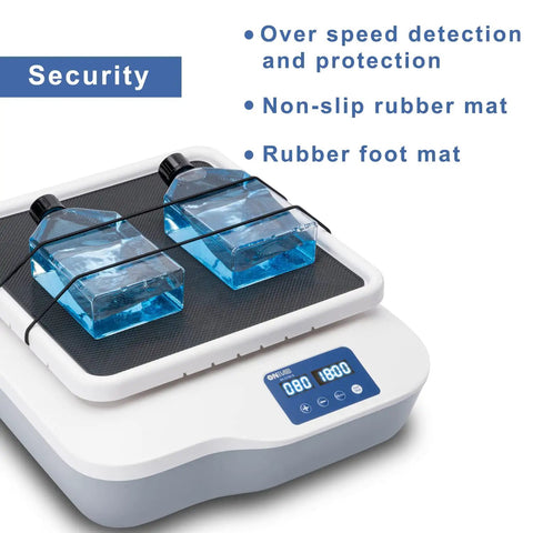 Digital Orbital Shaker With Adjustable Speed From 40 To 200 RPM And 2 Kg Capacity Orbital Rotator Shaker with LCD display and bottles
