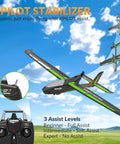 Stunt Ready To Fly 4 Channel RC Plane Ranger600 Glider with XPilot Stabilization System flying under blue sky