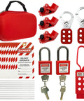 Pro Grade OSHA Lockout Tagout Kit, 19 Piece Electrical Safety Set With Hasps, Universal Circuit Breaker Locks, LOTO Tags, Padlocks