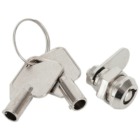 Cam Lock Cylinder 12mm For Cabinet Drawer Mailbox RV Compartment Door Keyed Alike With Two Keys Durable Aluminum Housing