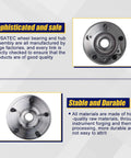 Front Wheel Bearing And Hub Assembly 513286 For Dodge Journey 2009 To 2020 Front Driver And Passenger Side 5 Lug Bolts With ABS Compatible With Ram ProMaster 1500 2500 3500 Front with quality assurance and durability text