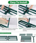 Installation process of the Heavy Duty Stainless Steel Lawn Leveler Rake With 30 By 10 Inch Ground Plate And 78 Inch Adjustable Handle.