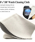 Watch Movement Holder For NH35 NH36 7S26 7S36 4R Pro Grade Movement Base Repair Tool with 18cm cleaning cloth shown.