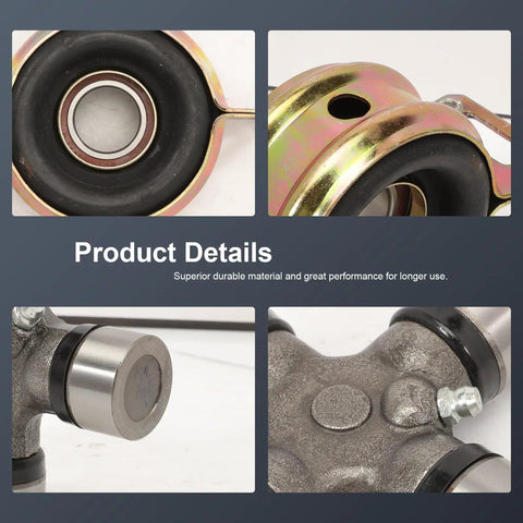 Drive Shaft Center Support Bearing Assembly And U-Joints Kit 372300K040 37230-0K040 product components close-up