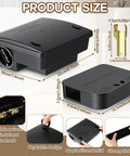 8 Pack Key Required Rat Station Boxes With 2 Large And 6 Compact Lockable Bait Stations Weather Resistant Outdoor Rodent Boxes For Indoor Or Outdoor Use shown in detailed product size with built-in features.