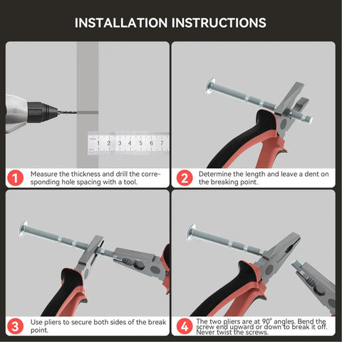 Installation instructions for Gold Round Cabinet Knobs Set Of 30 Brushed Brass Zinc Alloy Hardware for measuring and drilling.