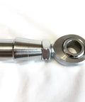 Badass Trail Ready 7 8 Inch Left Thread Heim Joint Kit With Chromoly Weld Bung Tube Adapter and Jam Nut for UTV Rock Crawler Four Link Steering Suspension Gear, detailed view of chrome spherical bearing.