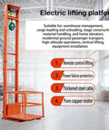 Heavy Duty Electric Freight Workhorse Featuring Quiet Hydraulic Wall Mounted Vertical Hoist, 16 Foot Travel Height, 2200 Lb Capacity in warehouse setting.