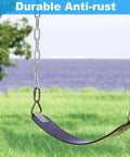 Kickass 12mm Stainless Steel Heavy Duty Chain For Campsite Anchoring Garden Fencing And Industrial Clothes Rack Hanging showing a rust-resistant swing chain.