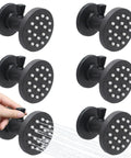 2 Inch Brass Shower Body Spray Jets With Independent On Off Switch And 360 Degree Rotation Matte Black Wall Mount Massage Spa Jet