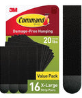Heavyweight Picture Hanging Strips XL 20 Lb 32 Strips 16 Pairs Damage Free Hangers For Picture Frames No Tools Required packaging