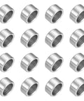 16 Pack 304 Stainless Steel Spacer 12mm ID 16mm OD 8mm Length 1/2 x 5/8 x 5/16 Inch Unthreaded Round Standoff for M12 Bolts, front view