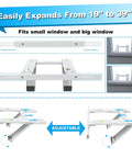 Drill Free Window Air Conditioner Bracket Heavy Duty Universal Fit No Drilling Required Adjustable from 19 to 39 inches