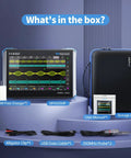 4-in-1 On-The-Go Handheld Oscilloscope With 350 MHz Bandwidth, 7-inch touchscreen, accessories including charger and probes