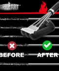 Heavy Duty Grill Brush And Scraper For Gas And Charcoal Grills With Triple Scrubbers And Safe Wire Bristles cleaning grill grates