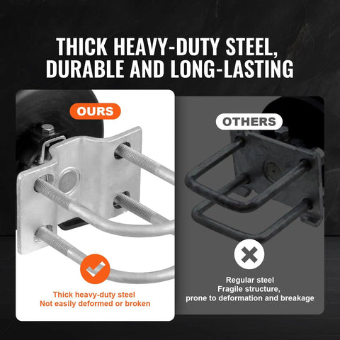 Heavy Duty Sliding Gate Kit With Four Rock Solid Nylon Rollers, Smooth U Shaped Track, And Rust Proof Brackets For No Sweat Cantilever Fence Install And Silky Smooth Glide