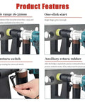 Cordless Hydraulic Hole Punch for Metal Two Battery Power 150 Millimeter Throat Depth product features overview