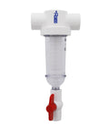 1 Inch Spin Down Sediment Water Filter With 60 Mesh Screen For Home Water Systems, PVC Inlet And Outlet, Purge Valve For Quick Clean