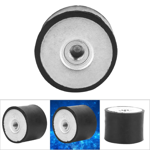 4 Pack Anti Vibration Bobbin Isolators For Automotive Heavy Machinery And Fitness Equipment Rubber Damper Absorbers NR SBR NBR CR EPDM SIL PU Materials DD40x30 M10 Mounting Options, side view