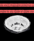 40 Pack Clear Smoke Detector Covers, Thickened Elastic Fire Alarm Shields, Quick Snap Fit on smoke alarm model.