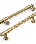 10 Pack Champagne Bronze Cabinet Pulls 5 Inch Center To Center Heavy Duty Solid Kitchen Drawer Handles For Cabinets And Furniture
