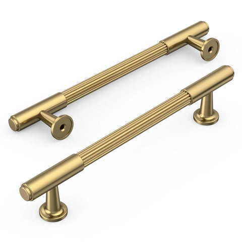 10 Pack Champagne Bronze Cabinet Pulls 5 Inch Center To Center Heavy Duty Solid Kitchen Drawer Handles For Cabinets And Furniture