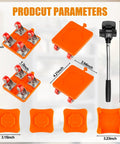 Heavy Duty Furniture Movers And Rolling Dolly Kit Built For Brutally Heavy Loads Smooth Sailing Moving Day Hustle Apartment Friendly Couch Sliders And Appliance Glide Tools with four dollies and sizes labeled.