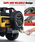 Heavy Duty Come Along Winch 5 Ton 10000 Lbs Hand Winch Tool With 10 Ft Rope shown in use on a jeep for vehicle recovery.