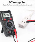 Beefy Digital Multimeter With Case For Home DIY And Auto Troubleshooting, Reads AC DC Voltage Current Resistance Diodes And Continuity