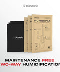 Guitar Humidifier Pack With Two Way Humidification System For Automatic Humidity Control In Your Case Includes Three Packets