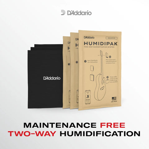 Humidipak Guitar Humidity Control Kit For Cases Keeps Your Axe Safe From Warping With A Maintenance Free Two Way Humidity System Including Pouches And Humidifier Packs, 3 packs