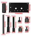 WnSEu inner cam bearing installer and puller for Harley Twin Cam; black mounting plate and bolts