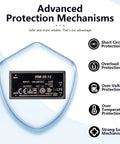 Compact Mini AC DC Power Supply Module Brings Solid 12 Volt 1.8 Amp Juice showing detailed protection features in a compact design.