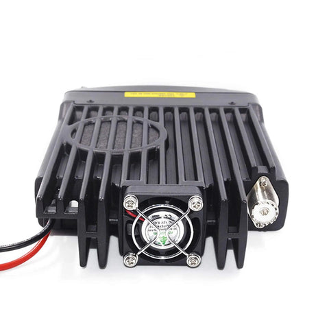 Back view of Dual Band Mobile Transceiver With 50 Watt VHF And 40 Watt UHF Power, Cross Band Repeater Mode, Dual Display, Vehicle Radio Kit