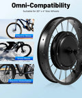 20 Inch Electric Bike Conversion Kit With 48V 1000W Front Hub Motor Brushless Gearless Controller Three Sensor