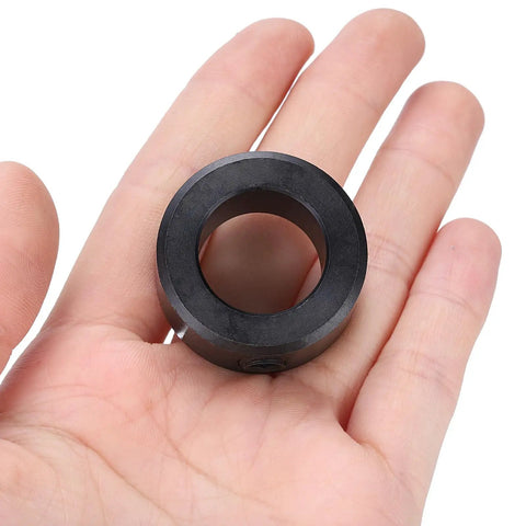 Four Piece Set Screw Shaft Collars For Three Quarter Inch Bore One And One Quarter Inch Outside Diameter Nine Sixteenths Inch Thick