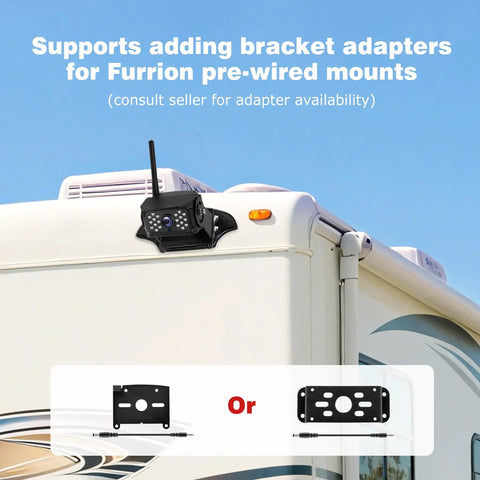 10.1 Inch Wireless RV Backup Camera System With 2 Rear Cameras And 2 Side Cameras for RV roof installation guidance