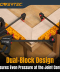 Dual Function Miter Clamp And Ninety Degree Positioning Block Set Of Two securing wood pieces at a right angle