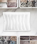 Slick Underwear Drawer Organizer With Divided Compartments For Bras Socks And Clothes To Keep Your Closet Neat And Legit, spacious white tray with multiple slots.