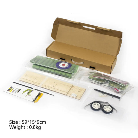 RC Foam Plane Kit 800mm Biplane SE5a Ready To Build For Adults Durable PP Foam Airplane With Clear Manual components box open