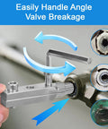 Easy Out Stripped Screw Extractor Set For One Half Inch To One Inch Damaged Screws Bolts And Broken Pipes in use on valve