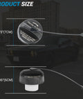 Gas Cap Replacement For Dodge Challenger 2011 2019 Fuel Tank Cap 52030389AA 52030389AB 68139752AA shown with dimensions