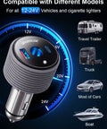 Starlink Mini Car Adapter With 60W Power Converter And Dual USB Ports For 12 To 24 Volt Vehicle Sockets showing compatibility with vehicles.