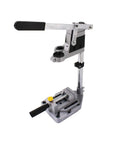 Heavy Duty Adjustable Aluminum Drill Press Base With Tough As Nails Bench Clamp Conversion Kit For Electric Hand Drills Rotary Workstation Stand