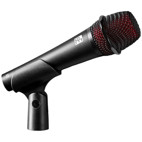 V3 Dynamic Microphone For Singing, Speech, Instruments And Studio Recording With Cardioid Pattern, XLR Handheld Vocal Mic, side view