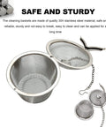 Heavy Duty 304 Stainless Steel Ultrasonic Cleaner Basket Set Slick Three Piece Jewelry And Small Parts Holder Kit with mesh design and secure hooks.