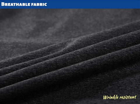 Breathable fabric detail of Mens Quarter Zip Fleece Lined Sweatshirt Lightweight Thermal Pullover With Collar For Up Or Down Wear Long Sleeve Golf Sweater Warm Black XL Great For Chill Mornings Golf Or Travel And Lounge.